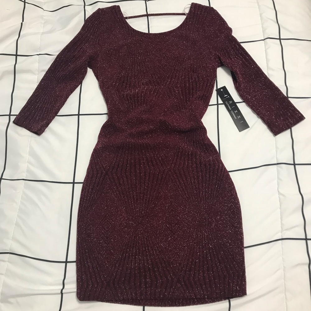 Sparkly Burgundy Homecoming Dress